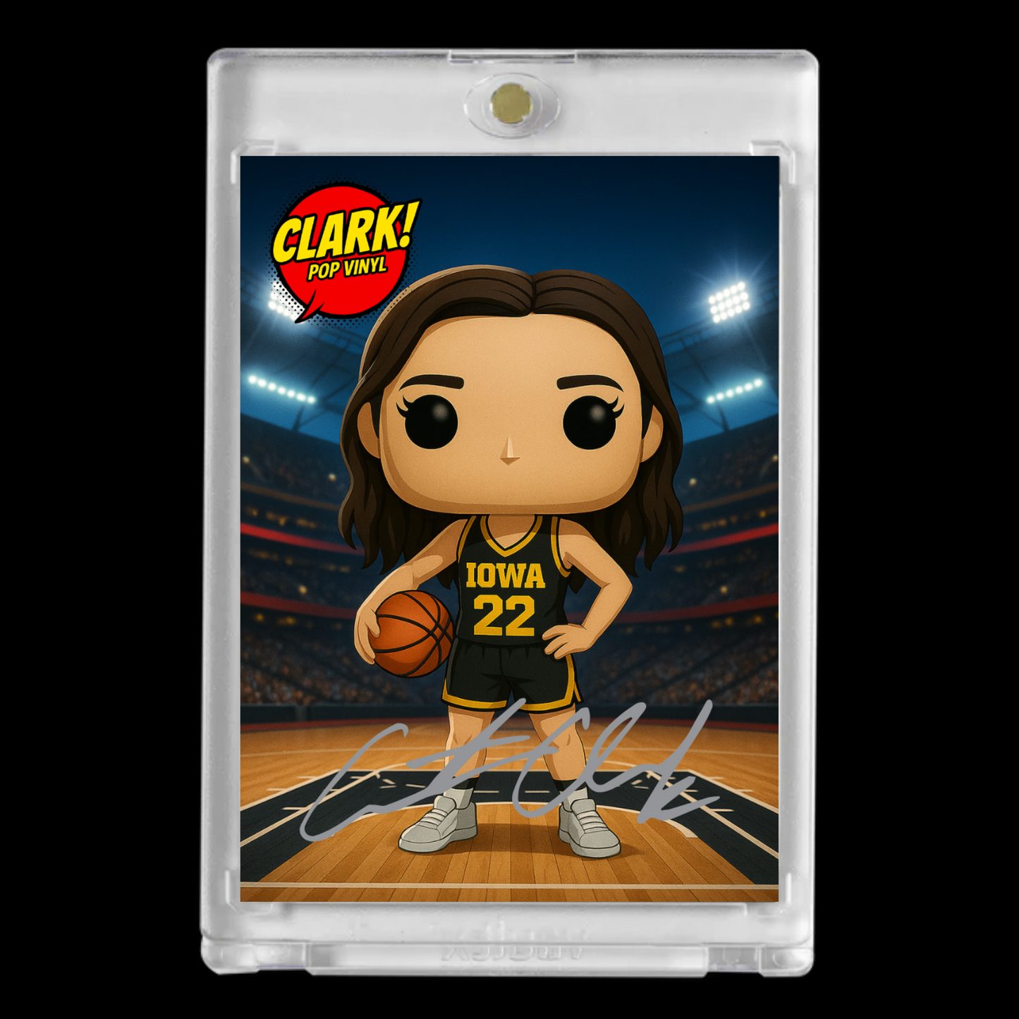 Caitlin Clark #22 – 2025 Women’s Basketball Cartoon Funko Pop Style Art Card!