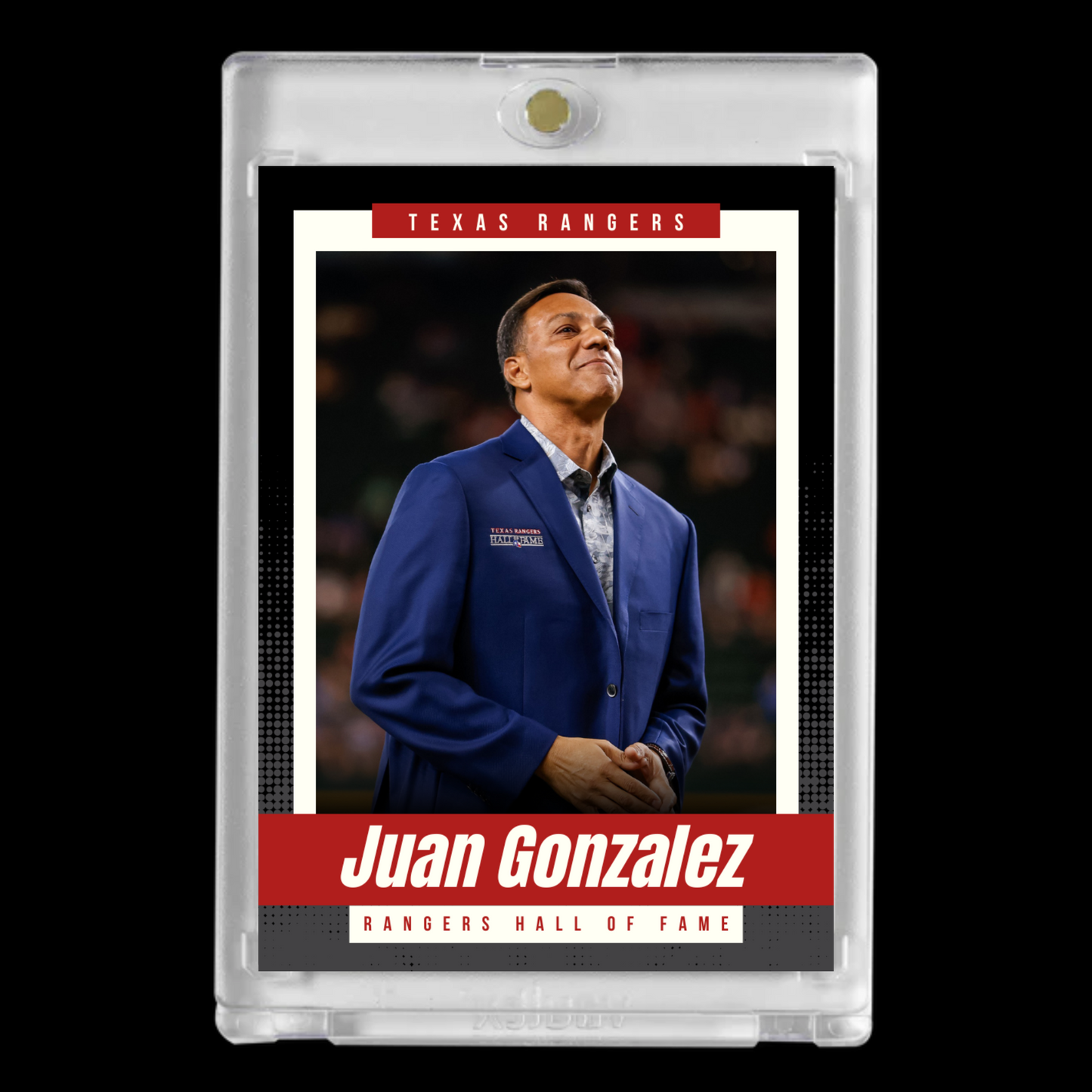 Juan Igor Gonzalez – Texas Rangers 2023 Hall of Fame Jacket Ceremony Card!