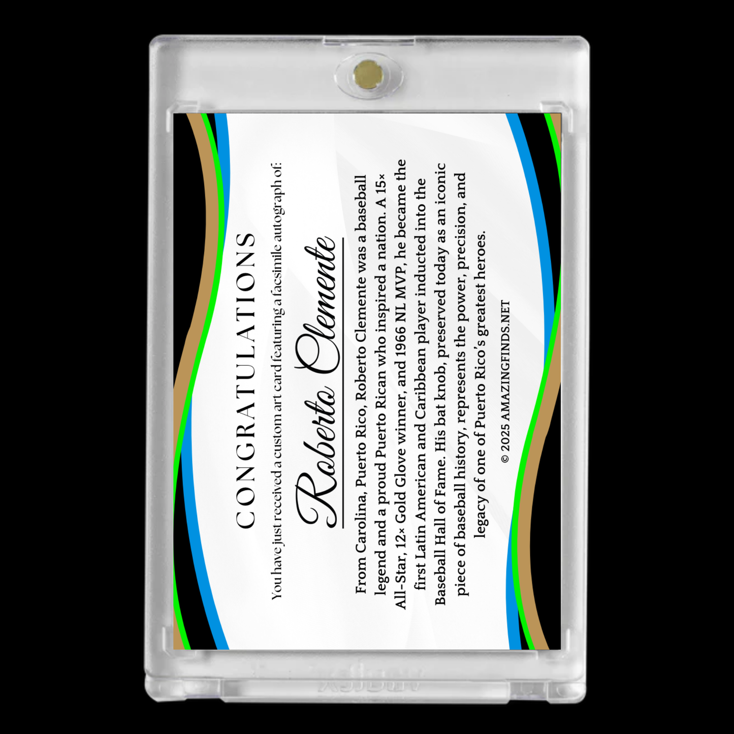 Roberto Clemente Card – Puerto Rico Bat Knob Edition!