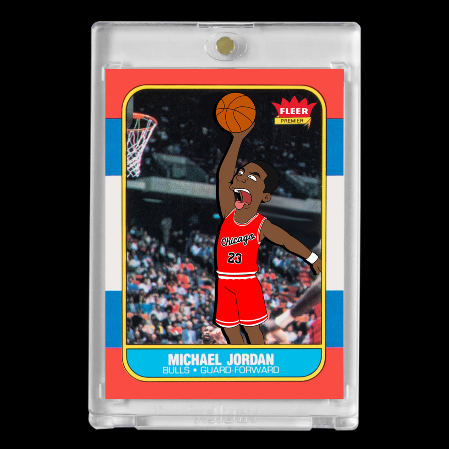 Michael Jordan Rookie Card β Simpsons Style Custom Art Card | Cartoon Tribute Edition