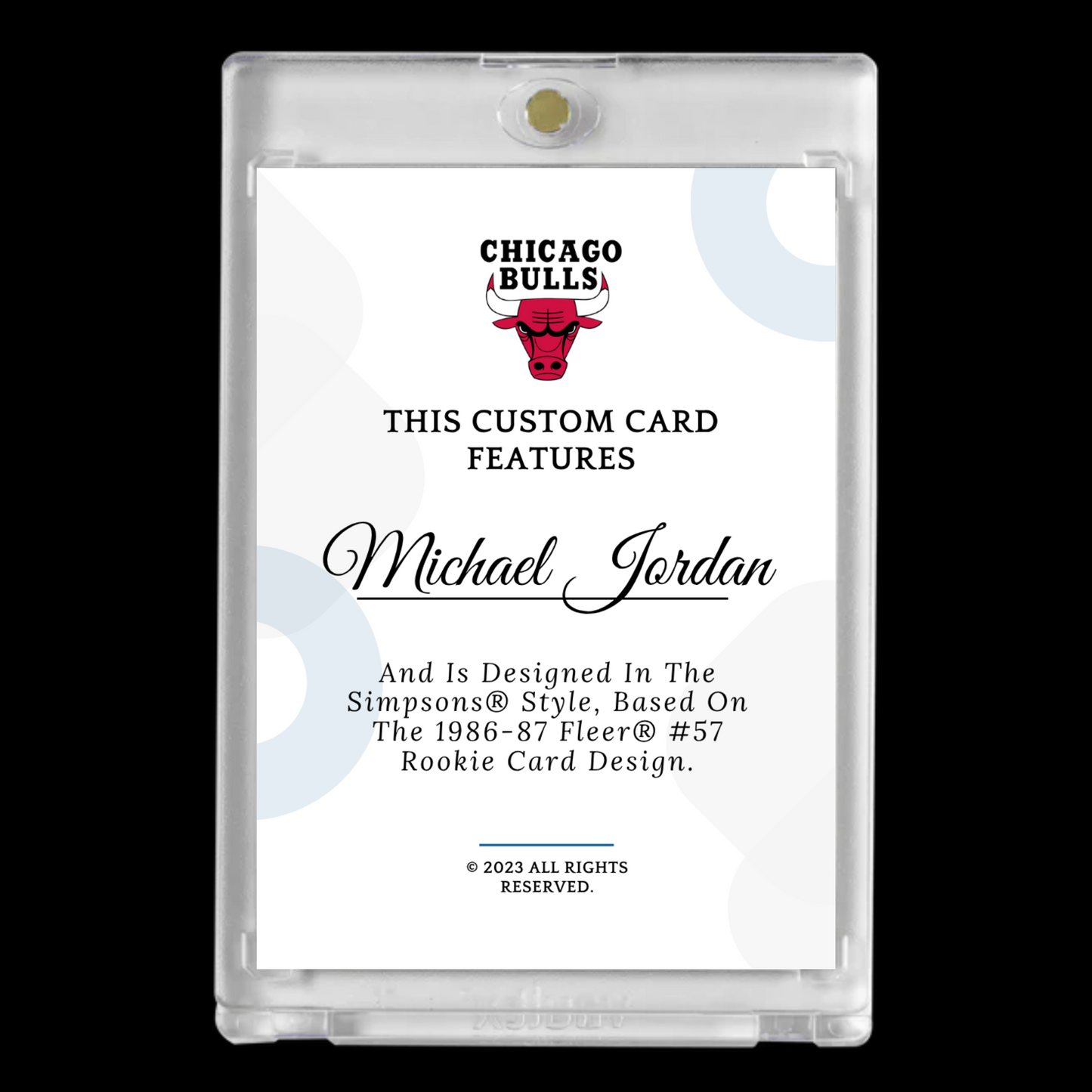 Michael Jordan Rookie Card β Simpsons Style Custom Art Card | Cartoon Tribute Edition