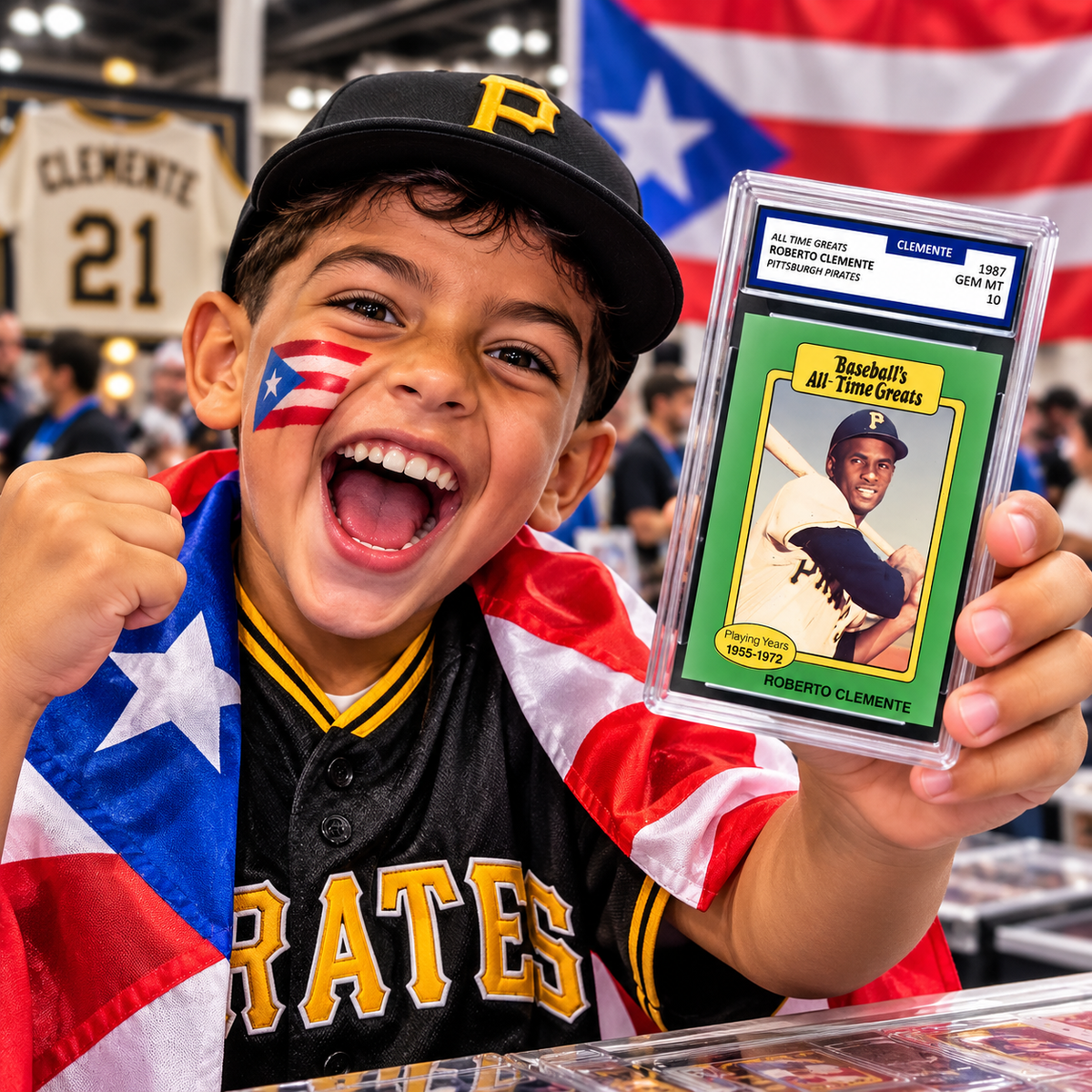 Roberto Clemente 1987 Baseball’s All-Time Greats – GEM MINT 10 Graded Card | Pittsburgh Pirates Legend