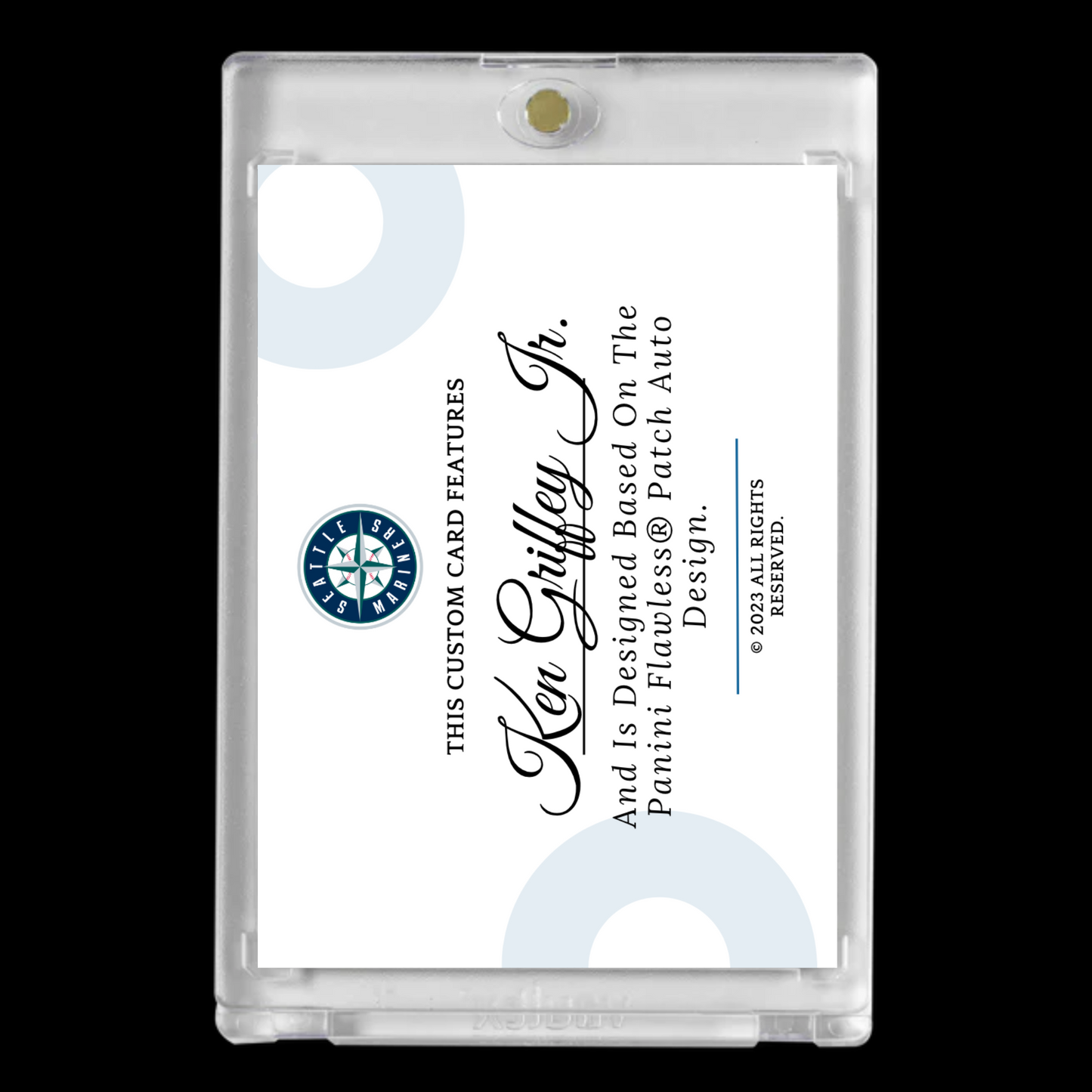 Ken Griffey Jr. Seattle Mariners Custom Autograph Patch – Iconic Tribute to The Kid!