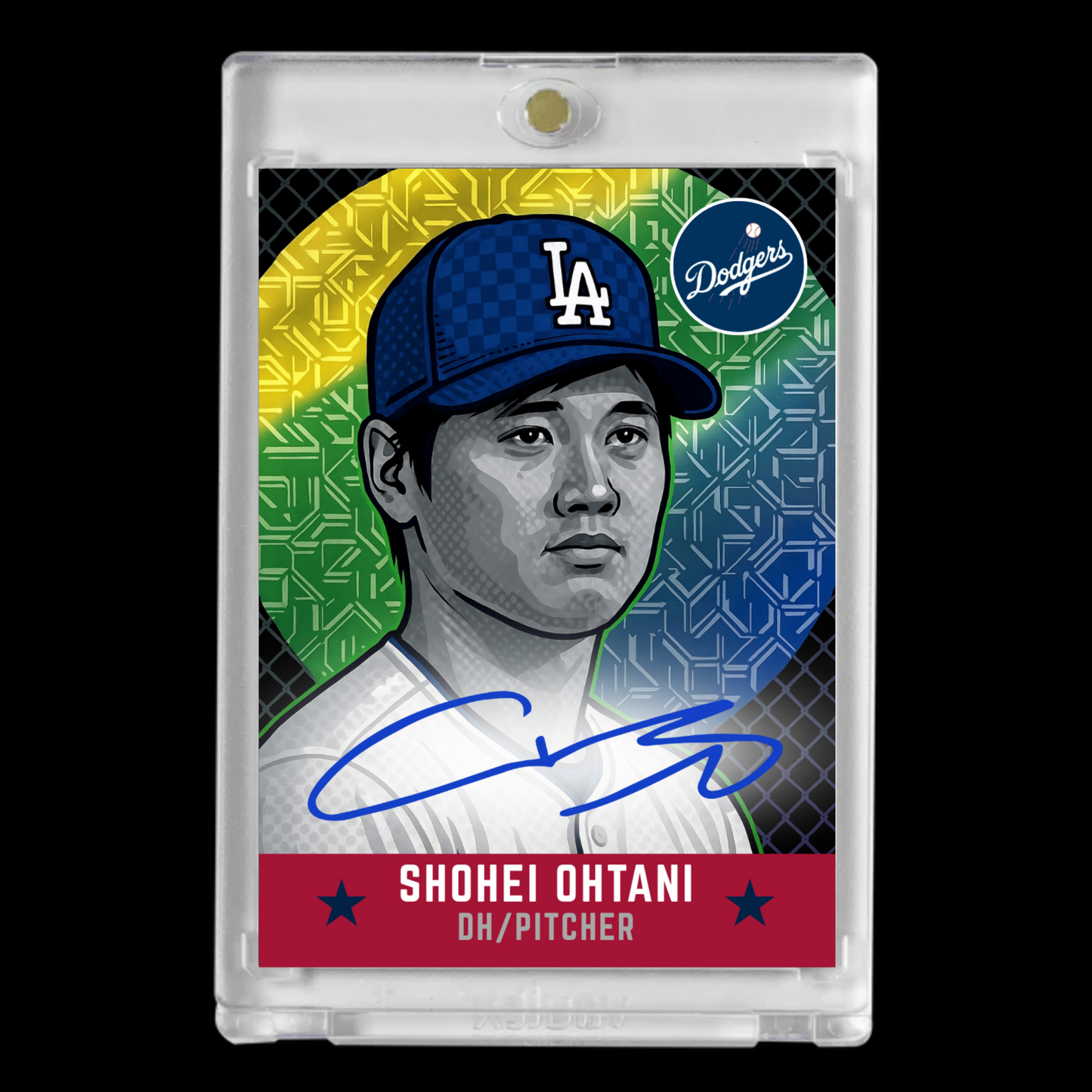 Shohei Ohtani Facsimile Autograph Cartoon-Style Art Card – Amazing Finds Collector’s Edition!