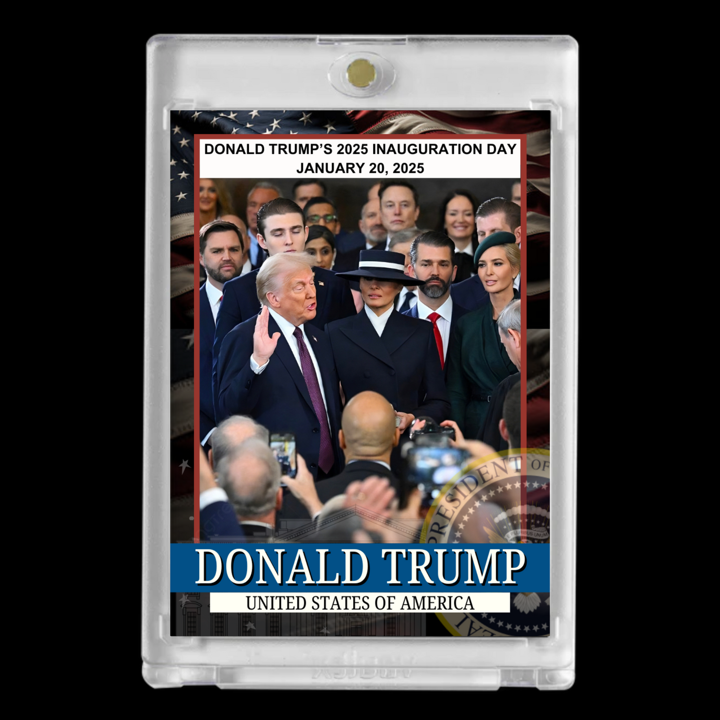 Donald Trump Official Inauguration Day Collectible Trading Card MAGA Make America Great Again 2025 Mint Condition