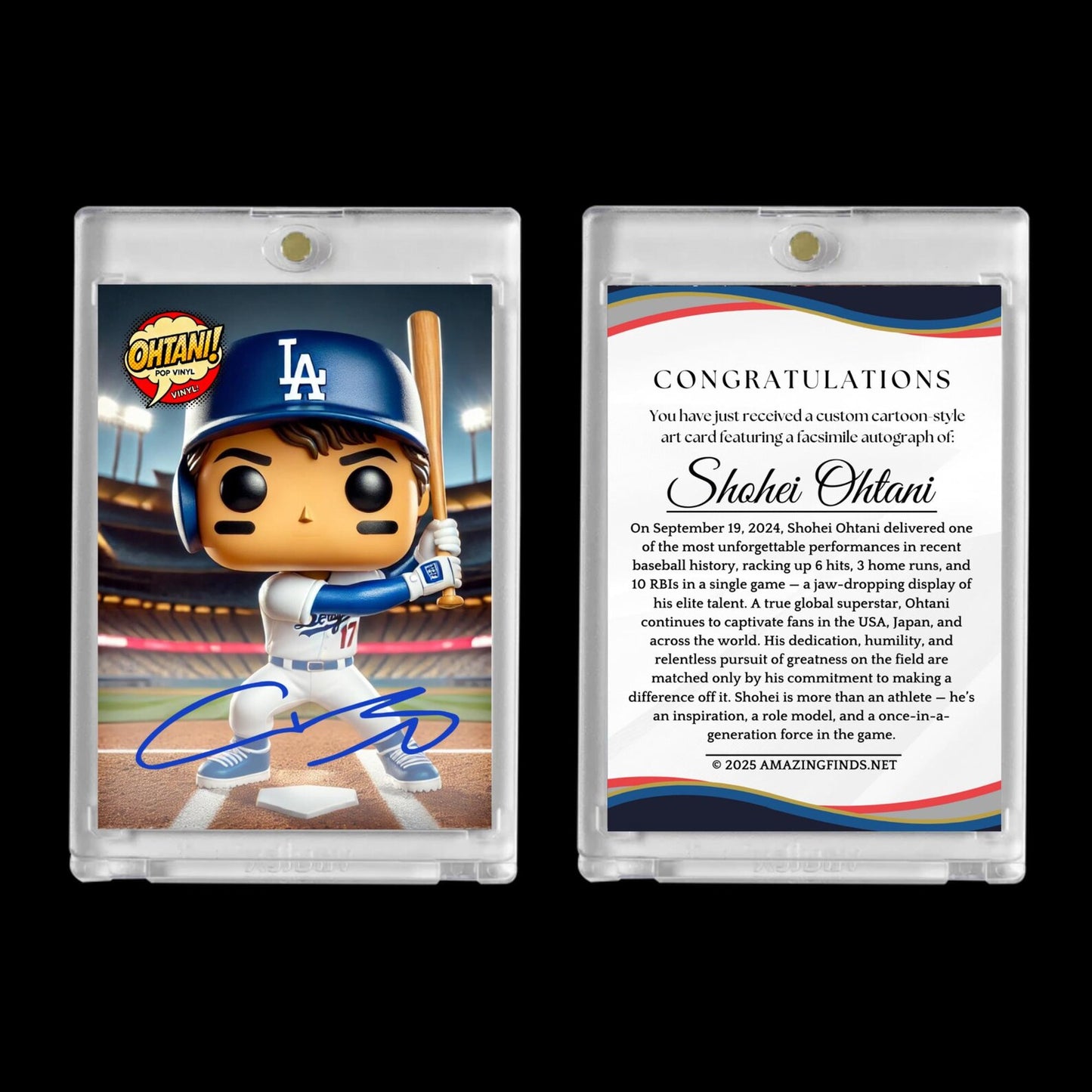 Shohei Ohtani 2025 #17 Dodgers Autograph Funko Pop Art Card – Limited Edition Tribute