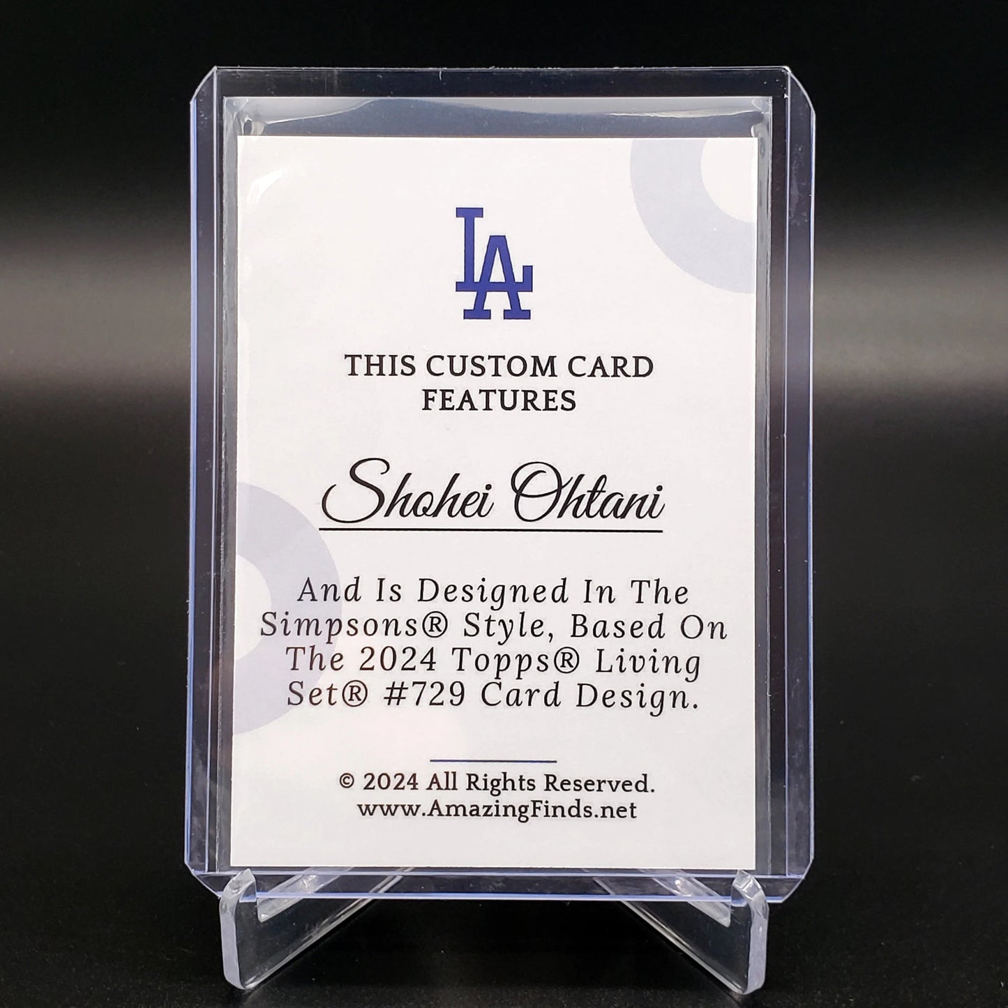 New 2024 Shohei Ohtani LA Los Angeles Dodgers New Mint Baseball Card