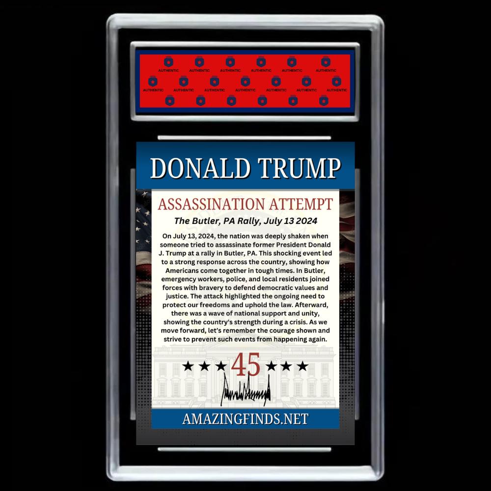 Donald Trump 2024 Trading Card - Graded GEM-MINT 10