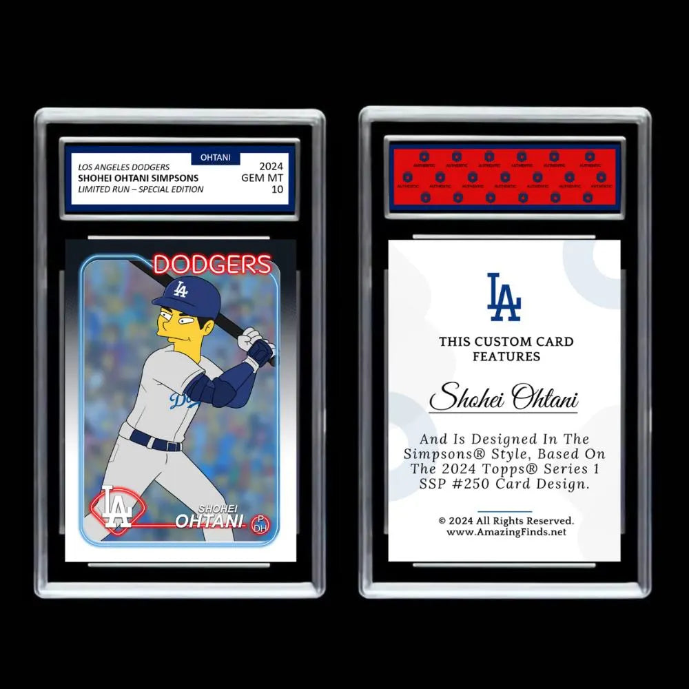 Shohei Ohtani 2024 LA Los Angeles Dodgers Mint Baseball Card - Graded GEM-MINT 10