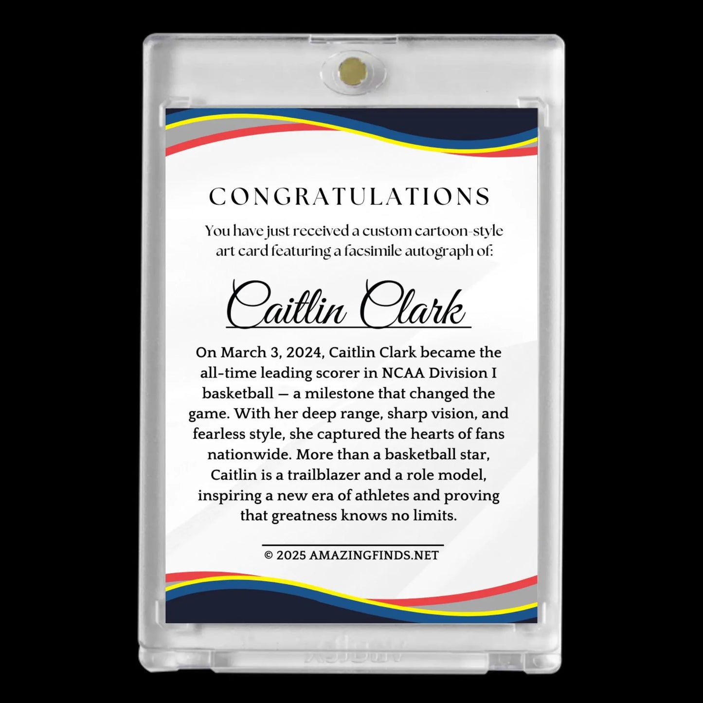 Caitlin Clark #22 – 2025 Women’s Basketball Cartoon Funko Pop Style Art Card!