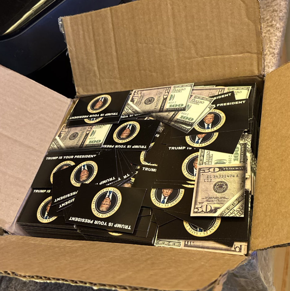 END the WOKENESS Donald Trump Is Your President Prank Bills - 5,000 Cards!