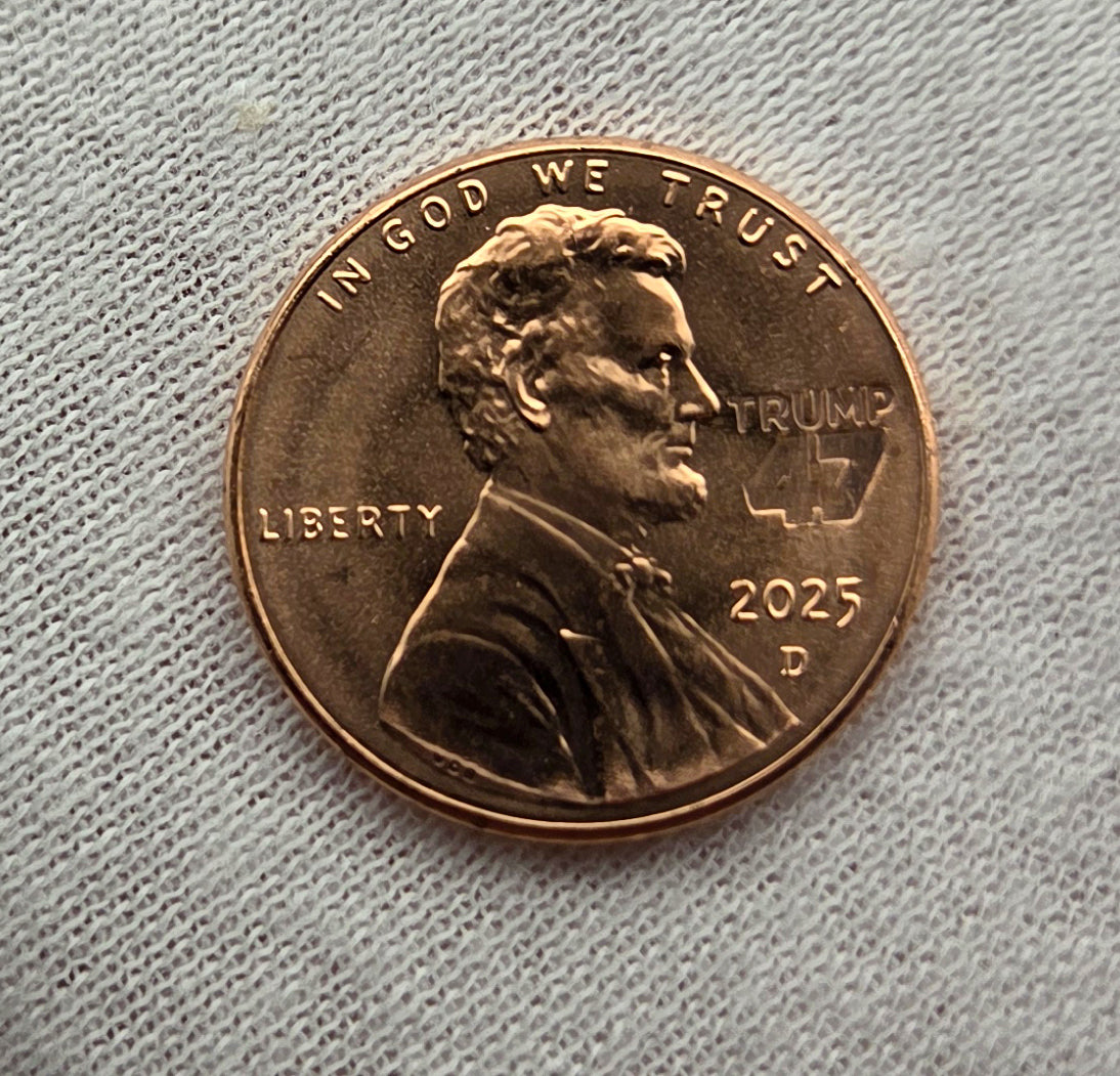 2025 President Donald Trump 47 MAGA Lincoln Cent Penny Counterstamp Lucky Coin!