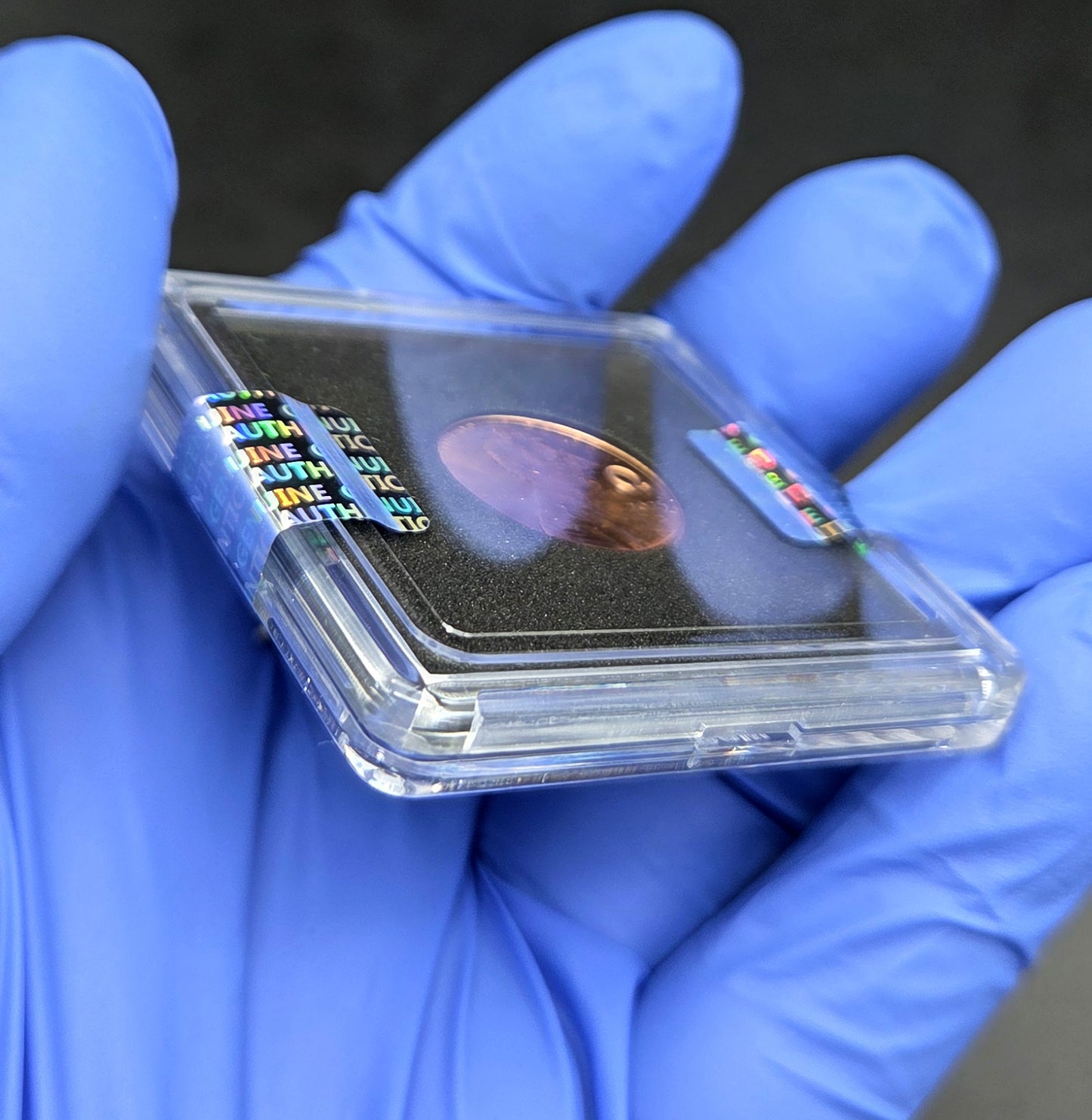 2025 Lincoln Penny Cent OMEGA Ω Counterstamp with 2x2 Protector IN STOCK!!