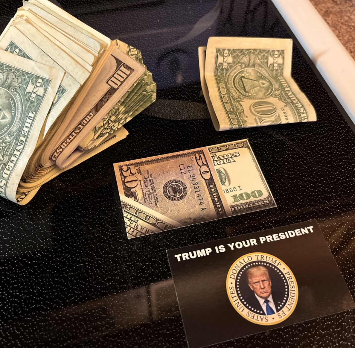 END the WOKENESS Donald Trump Is Your President Prank Bills - 5,000 Cards!