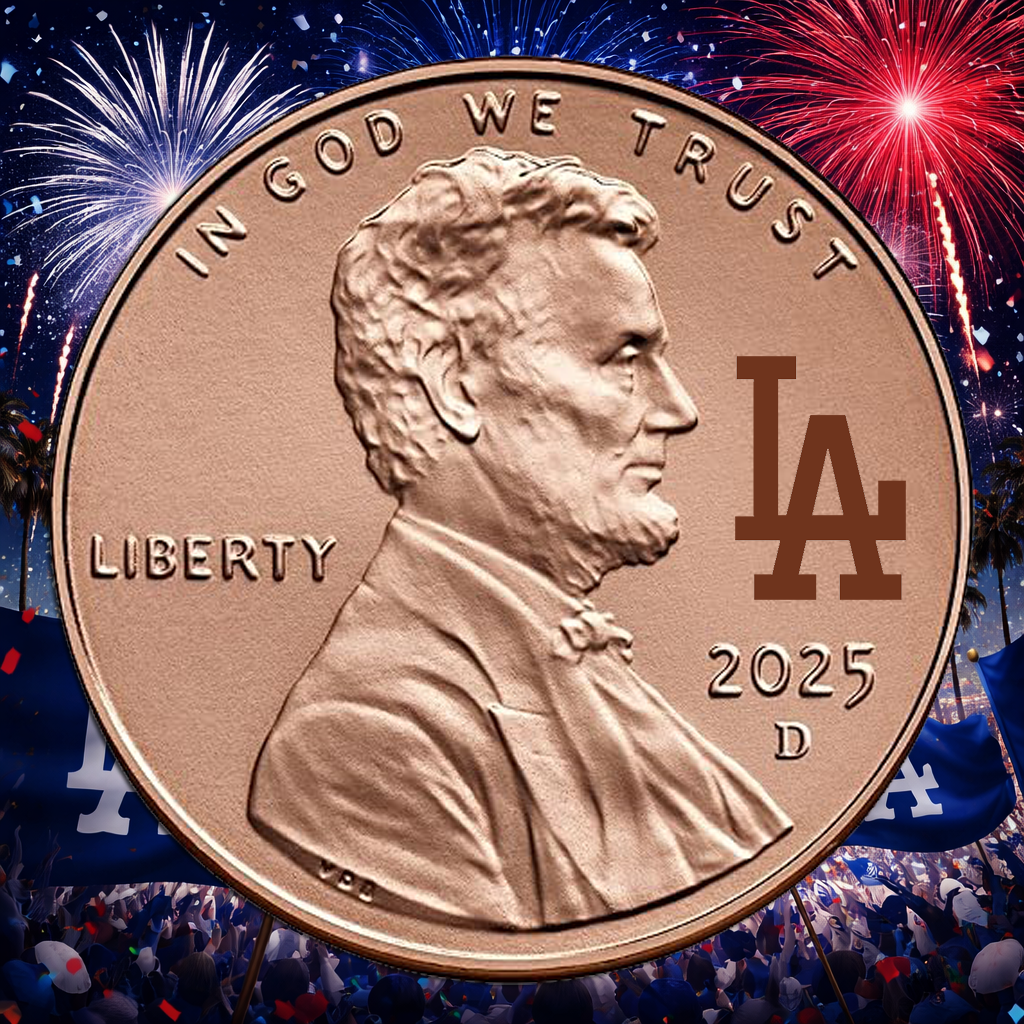 LA Dodgers Coin Baseball Los Angeles Dodgers Memorabilia Penny 2021!