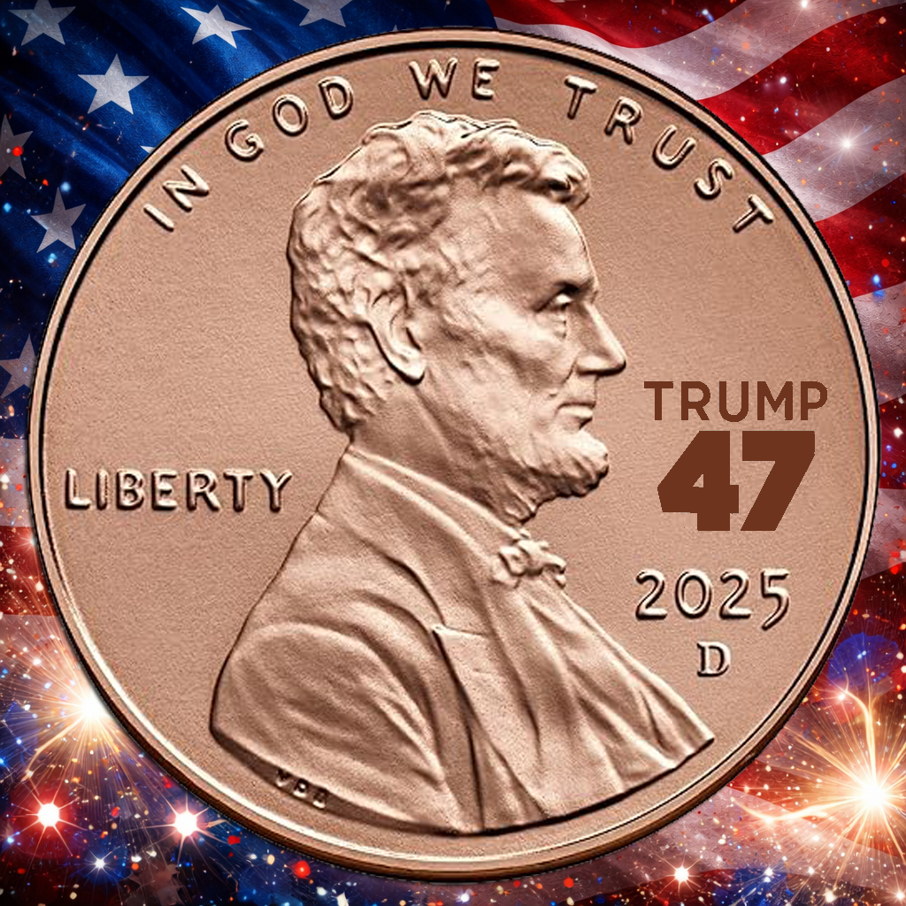 2025 President Donald Trump 47 MAGA Lincoln Cent Penny Counterstamp Lucky Coin!