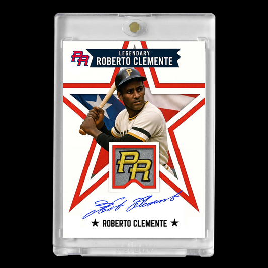 Roberto Clemente Card – Puerto Rico Star Edition Autograph & PR Patch!