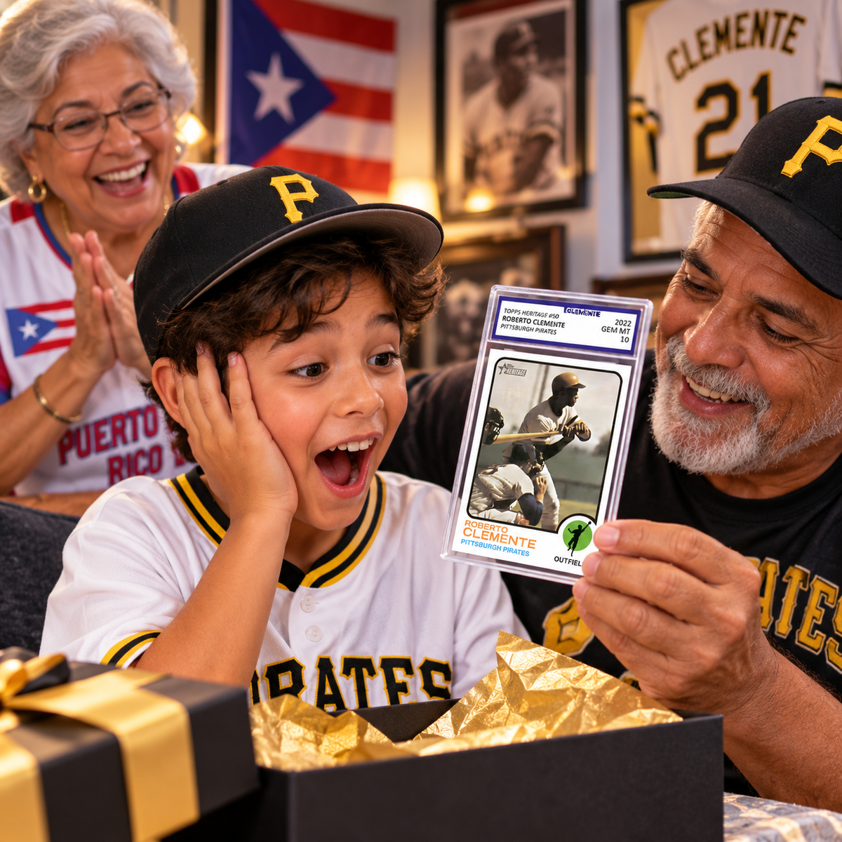 2022 Topps Heritage Roberto Clemente #50 GEM MINT 10 – Pittsburgh Pirates Baseball Legend