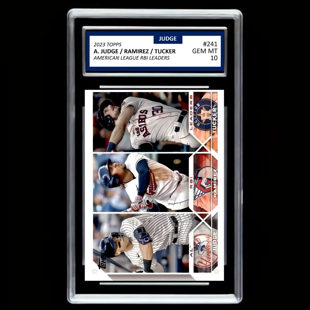 2023 Topps #241 Aaron Judge / José Ramírez / Kyle Tucker - Graded Gem Mint 10!
