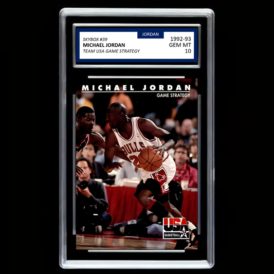 Michael Jordan 1992-93 SkyBox #39 Team USA Game Strategy – GEM MINT 10 Basketball Card!