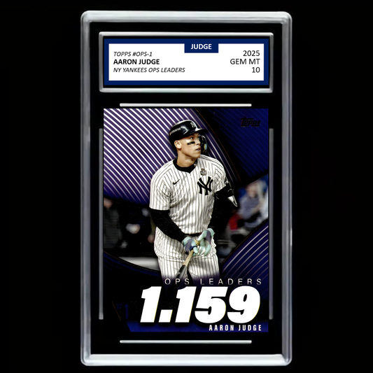 Aaron Judge 2026 Topps OPS Leaders #OPS-1 – New York Yankees GEM MINT 10 Card!