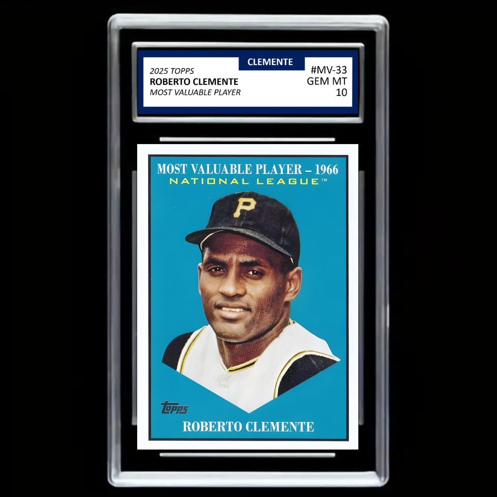 Roberto Clemente Topps 2025 Update Series Most Valuable Player #MV-33 Pirates - Graded Gem Mint 10!