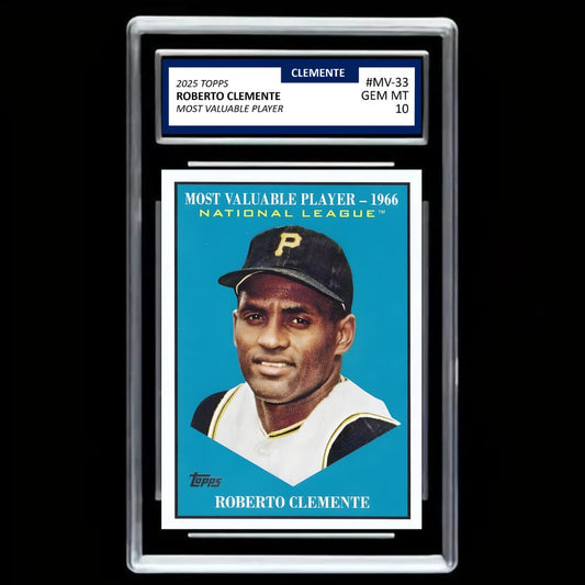 Roberto Clemente Topps 2025 Update Series Most Valuable Player #MV-33 Pirates - Graded Gem Mint 10!
