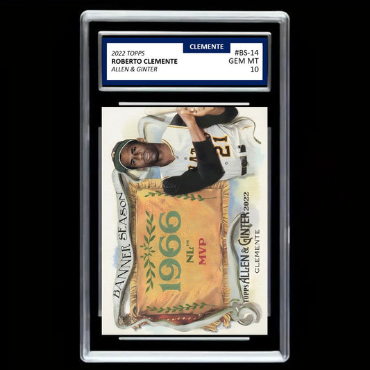 2022 Topps Allen & Ginter #BS-14 Roberto Clemente BASEBALL Pittsburgh Pirates - Graded Gem Mint 10!