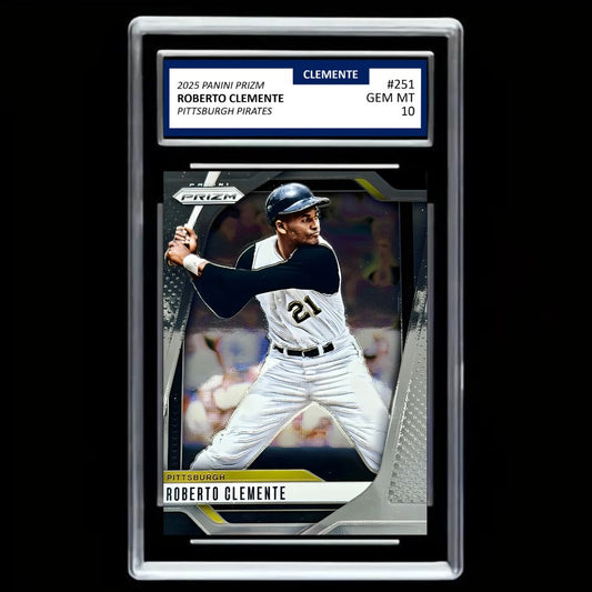 Panini 2025 Prizm Roberto Clemente Pittsburgh Pirates #251 - Graded Gem Mint 10!