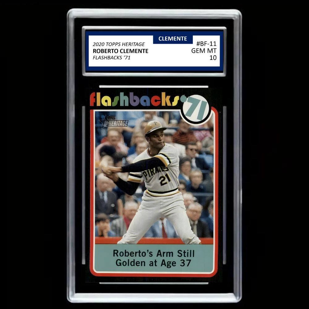 Roberto Clemente 2020 Topps Heritage Flashbacks '71 #BF-11 - Graded Gem Mint 10!
