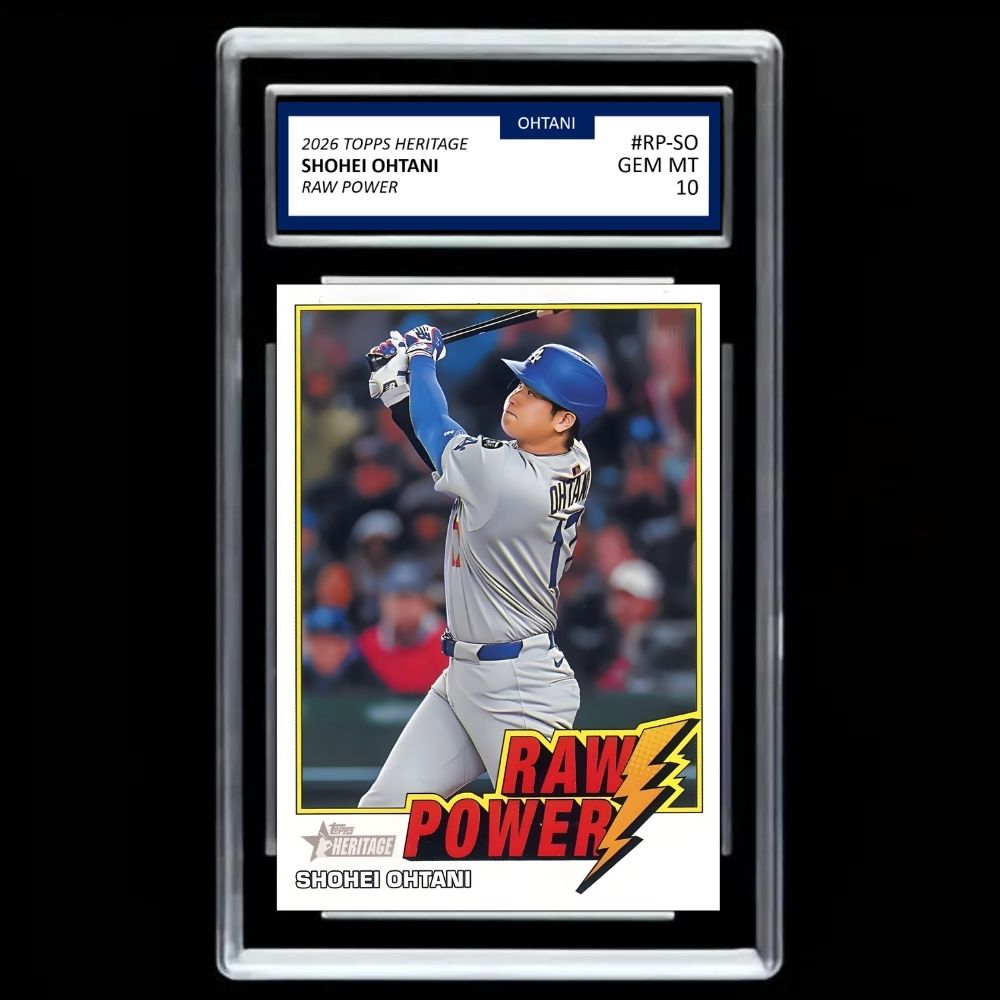 Shohei Ohtani  2026 Topps Heritage - Raw Power #RP-SO - Graded Gem Mint 10!
