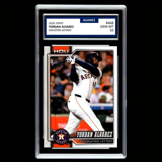 2026 Topps Series 2 Yordan Alvarez #468 Houston Astros - Graded Gem Mint 10!