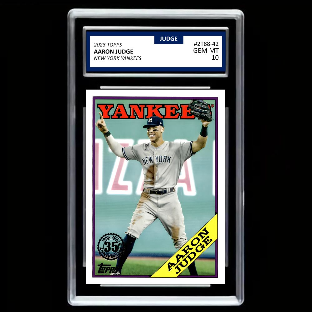2023 Topps Aaron Judge #2T88-42 1988 Topps Baseball 35th Anniversary Yankees - Graded Gem Mint 10!
