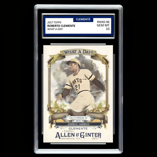 Roberto Clemente 2017 Topps Allen & Ginter #WAD-86 What a Day! - Graded Gem Mint 10!
