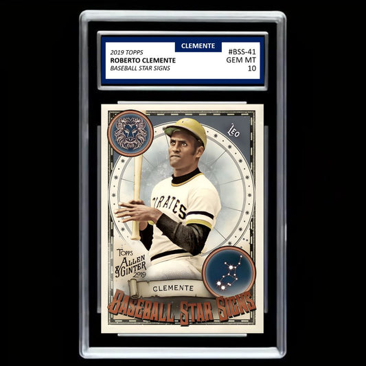 Roberto Clemente 2019 Topps Allen & Ginter Baseball Star Signs Insert #BSS-41 - Graded Gem Mint 10!