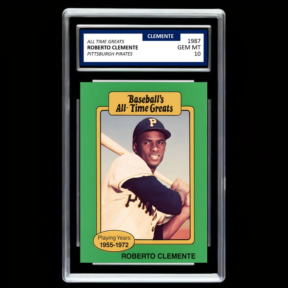 Roberto Clemente 1987 Baseball’s All-Time Greats – GEM MINT 10 Graded Card | Pittsburgh Pirates Legend