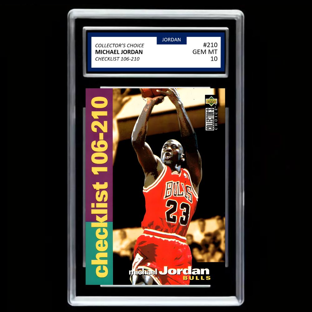 Michael Jordan 1995-96 Upper Deck Collector’s Choice #210 – GEM MINT 10 | Chicago Bulls Legend
