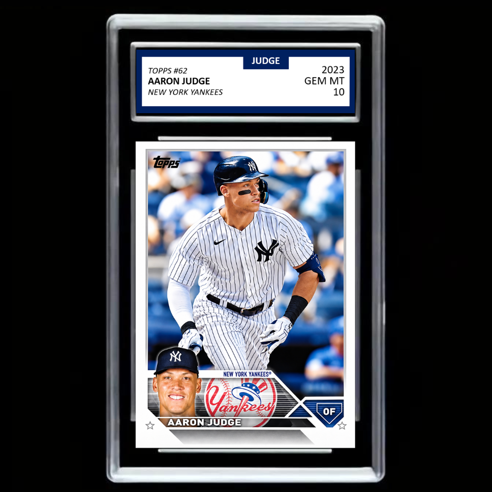 Aaron Judge 2023 Topps #62 – New York Yankees – GEM MINT 10 Display Collectible!