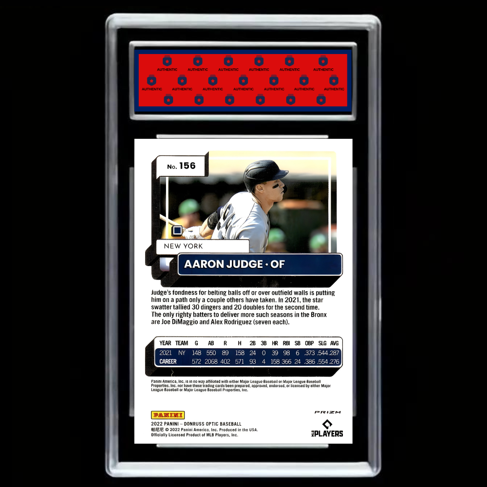 Aaron Judge 2022 Donruss Optic #156 New York Yankees – GEM MINT 10!