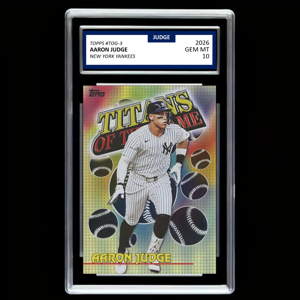 2026 Aaron Judge Titans of the Game #TOG-3 – Yankees GEM MINT 10 Graded Baseball Card