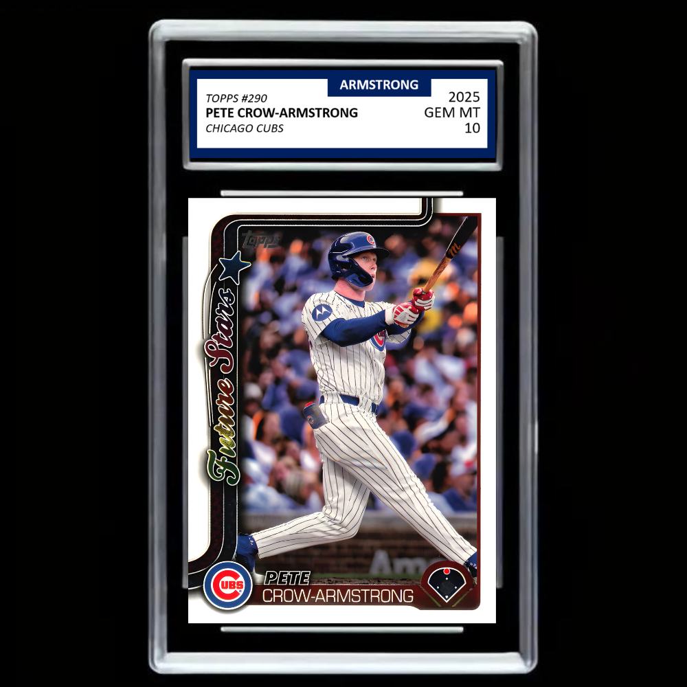2025 Topps Pete Crow-Armstrong #290 Future Stars Chicago Cubs – GEM MINT 10 Baseball Card