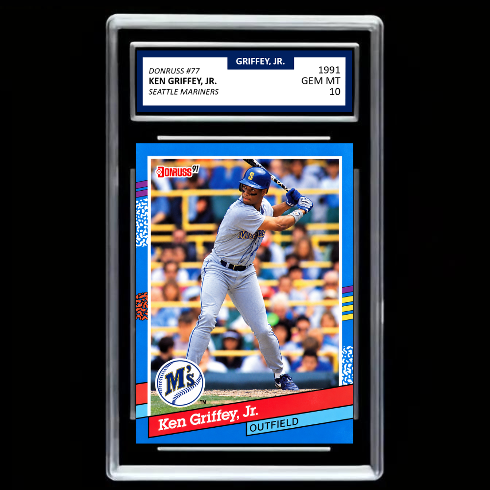 1991 Donruss Ken Griffey Jr. #77 – Seattle Mariners – GEM MINT 10 Graded-Style Baseball Card!