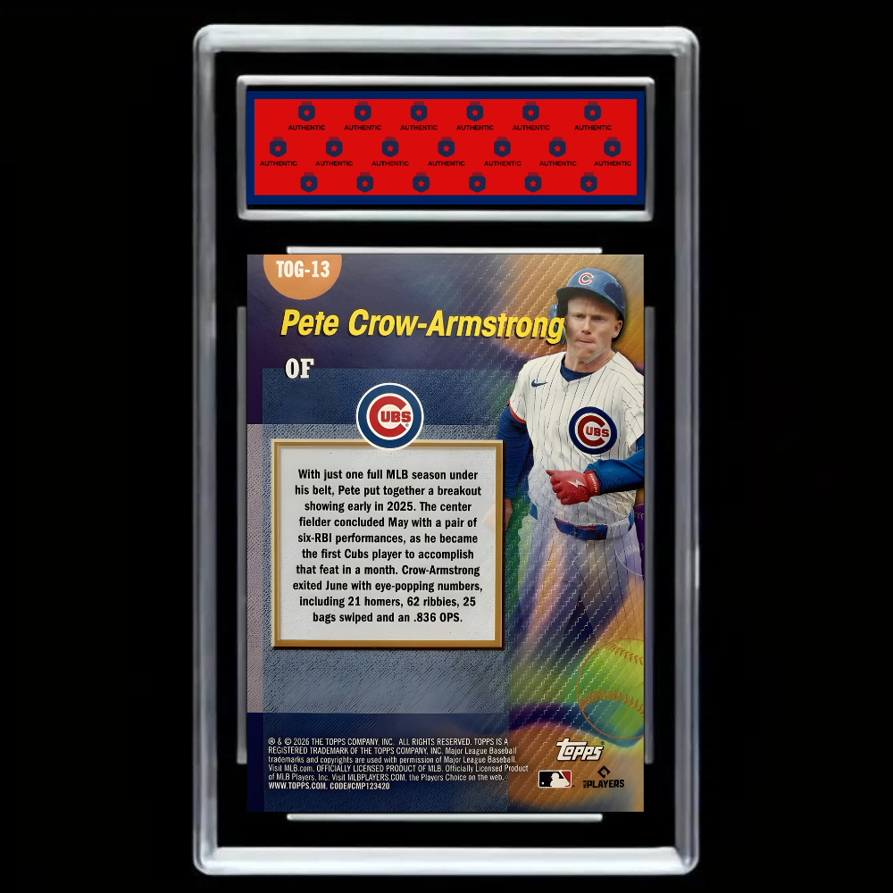 2026 Topps Series 1 - Titans of the Game Pete Crow-Armstrong #TOG-13 – GEM MINT 10!