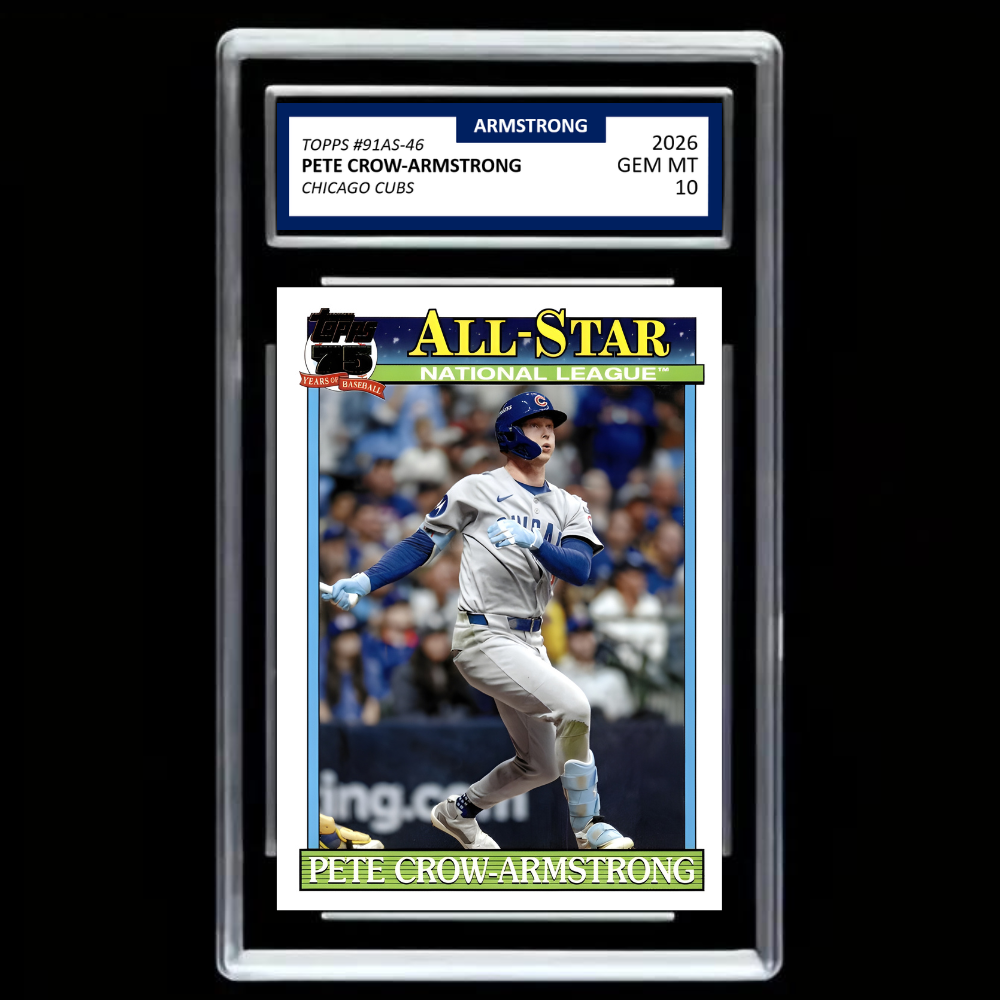 Pete Crow-Armstrong 2026 Topps All-Star #91AS-46 Chicago Cubs GEM MINT 10 Graded Card!
