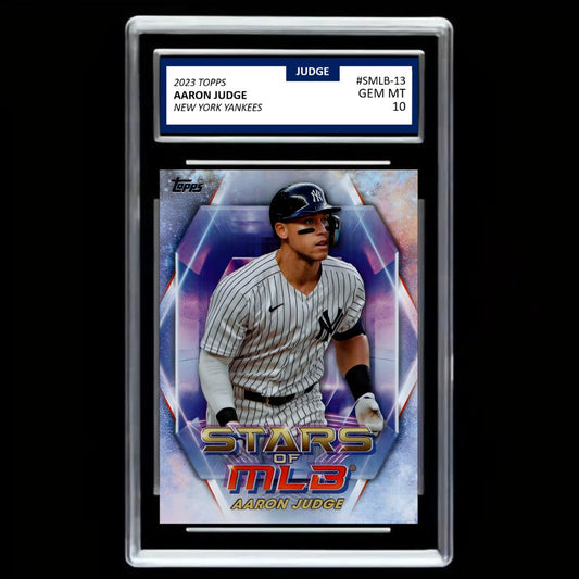 Aaron Judge 2023 Topps Series 1 - New York Yankees Stars Of MLB #SMLB-13 - Graded Gem Mint 10!