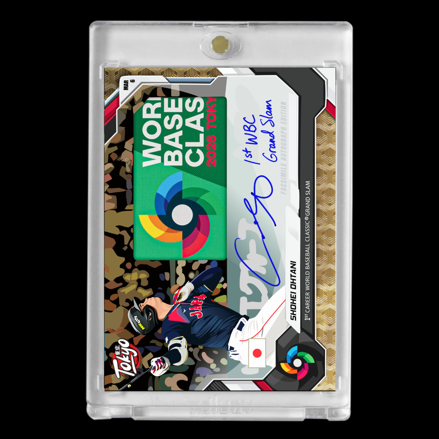 Shohei Ohtani 2026 Tokyo World Baseball Classic Facsimile Autograph Custom Cartoon Style Art Card!
