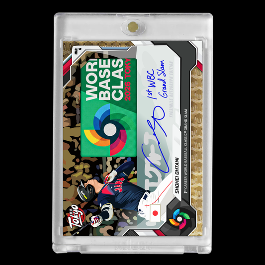 Shohei Ohtani 2026 Tokyo World Baseball Classic Facsimile Autograph Custom Cartoon Style Art Card!