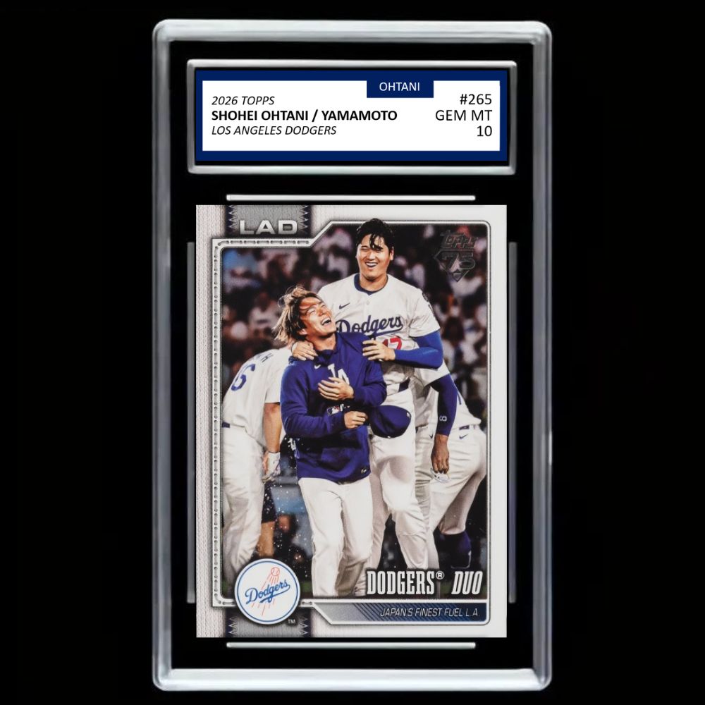 2026 Topps 75th - YOSHINOBU YAMAMOTO/SHOHEI OHTANI Duo Card #265 Graded Mint 10!