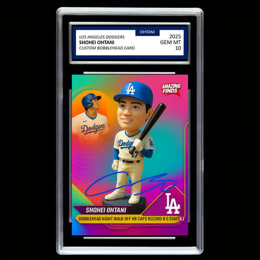 Shohei Ohtani 2025 #17 Los Angeles Dodgers Autograph Bobblehead Card – GRADED GEM MINT 10!