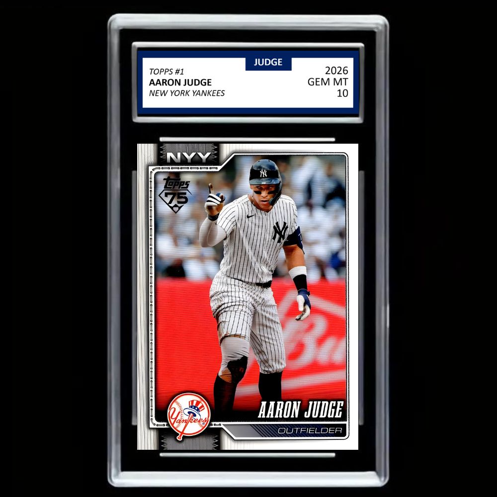 AARON JUDGE 2026 Topps #1 75th Anniversary York Yankees - Graded Gem Mint 10!